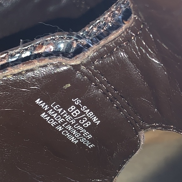 8 Sabina Snakeskin Leather Heels Jessica Simpson - Picture 7 of 16